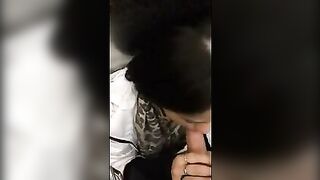 Homemade Porn Video - Amateur Blowjob with Cum Swallowed in Public Elevator