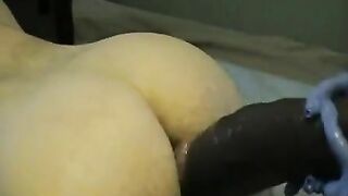 Homemade Fisting with Amateur Female Domination using Strapon and Anal Dildo