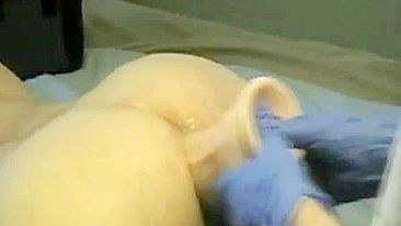 Homemade Fisting with Amateur Female Domination using Strapon and Anal Dildo