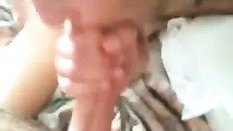 Homemade Bisexual Threesome with Tattooed Couple Sharing Cock