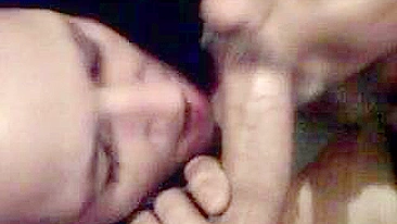 Bisexual Wife & Hubby Homemade Threesome with Cock Sucking