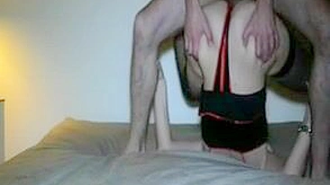 French MILF Gets Rough Amateur Fuck in Upside Down Position with Big Ass & Butt