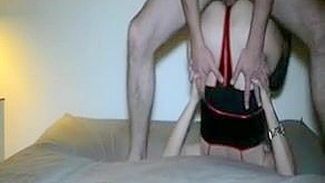 French MILF Gets Rough Amateur Fuck in Upside Down Position with Big Ass & Butt