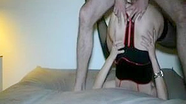 French MILF Gets Rough Amateur Fuck in Upside Down Position with Big Ass & Butt