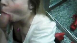 Homemade Blowjob Porn with Blonde Girlfriend