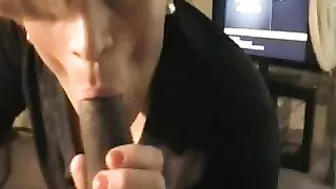 Homemade Amateur BBGay Tranny Blowjob with Daddy Tee