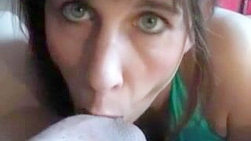 Homemade Cum Swallowing MILF Wife Amateur BJ Skills