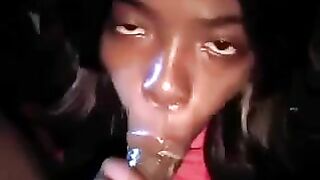 Homemade Bisex Tranny Blowjob with Cum Swallowed