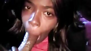 Homemade Bisex Tranny Blowjob with Cum Swallowed