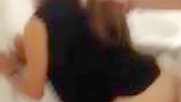 Homemade Doggy Style with Blonde College GF in McDonald Toilet