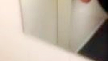 Homemade Doggy Style with Blonde College GF in McDonald Toilet