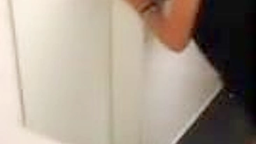 Homemade Doggy Style with Blonde College GF in McDonald Toilet