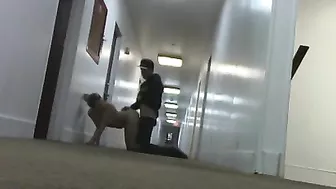 Amateur Couple Kinky Public Sex in Motel Hallway & Bedroom