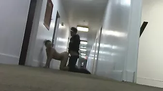Amateur Couple Kinky Public Sex in Motel Hallway & Bedroom