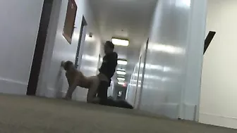 Amateur Couple Kinky Public Sex in Motel Hallway & Bedroom