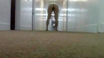 Amateur Couple Kinky Public Sex in Motel Hallway & Bedroom