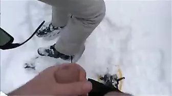 Homemade Outdoor Public Sex with Cumshots & Facials