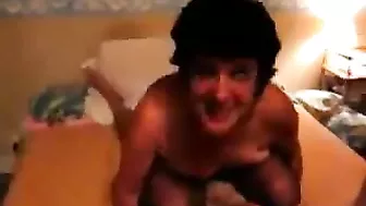 Homemade Swingers' Threesome with MILF Wife and Cuckold Hubby