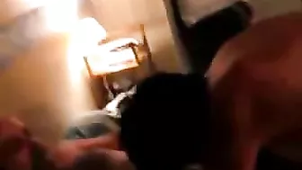 Homemade Swingers' Threesome with MILF Wife and Cuckold Hubby