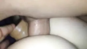Amateur GF Double Anal DP with Ass Toys