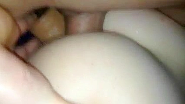 Amateur GF Double Anal DP with Ass Toys