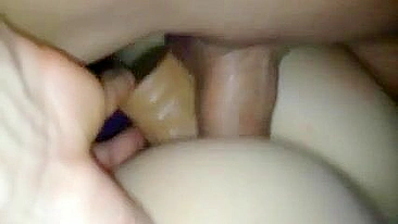 Amateur GF Double Anal DP with Ass Toys