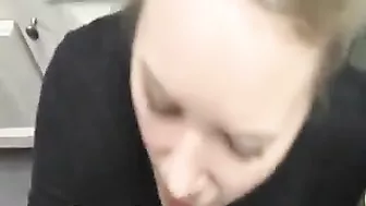 Homegrown Swallowing - Amateur BJ & Cum in Mouth at the Home Improvement Store