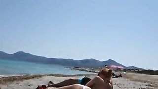 Homemade Swingers' Beach Blowjobs with Cum in Mouth