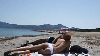 Homemade Swingers' Beach Blowjobs with Cum in Mouth