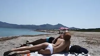 Homemade Swingers' Beach Blowjobs with Cum in Mouth