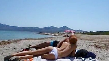 Homemade Swingers' Beach Blowjobs with Cum in Mouth