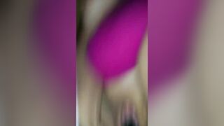 Homemade Amateur Shaved Pussy Masturbation Fucks Bedpost