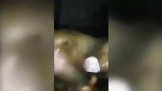 Homemade Ebony Blowjob with Big Cock Cum Explosion