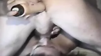 Married MILF Swallows Cum after Kinky Ass Games with Lover