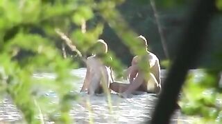 Homemade Outdoor Public Sex with Amateur Nudists at the Beach