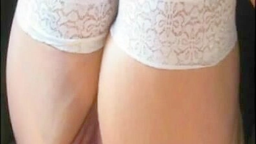 MILF Mom Fists Amateur Daughter in Homemade Stockings