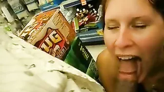 Homemade Blowjob by Wild Slut in Public with GF