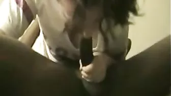 Amateur GF Deep Throat Blowjob with Big Cock in Interracial Homemade Sex