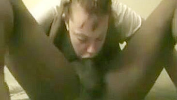 Amateur GF Deep Throat Blowjob with Big Cock in Interracial Homemade Sex