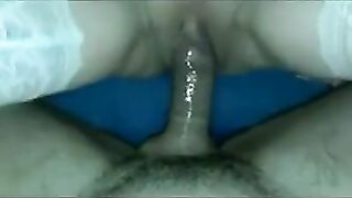 Homemade Squirting Porn with Shaved Pussy & Stockings