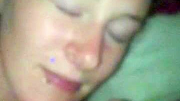 Homemade MILF Blowjob with Cum Facial and Sex Toys