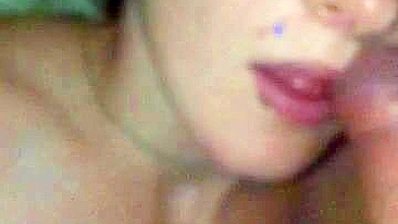 Homemade MILF Blowjob with Cum Facial and Sex Toys