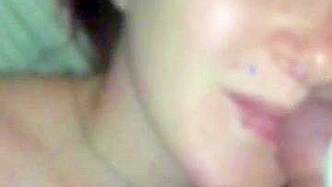 Homemade MILF Blowjob with Cum Facial and Sex Toys