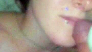 Homemade MILF Blowjob with Cum Facial and Sex Toys