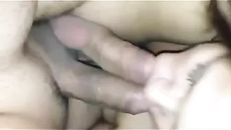 Homemade Threesome with Blowjobs and Sucking
