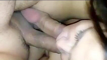 Homemade Threesome with Blowjobs and Sucking