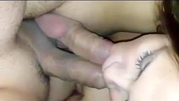 Homemade Threesome with Blowjobs and Sucking