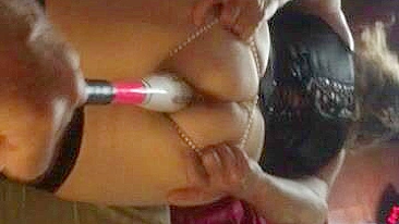 Married MILF Fucks with Huge Dildos in Homemade Amateur Sex