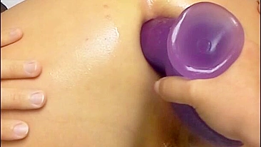Homemade Porn Video with Pegging, Bisexual Action & Big Dildos