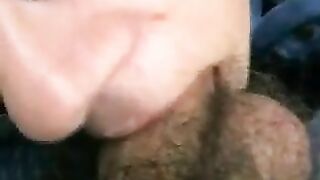 Homemade Blowjob with Big Facial Ending in Public Park